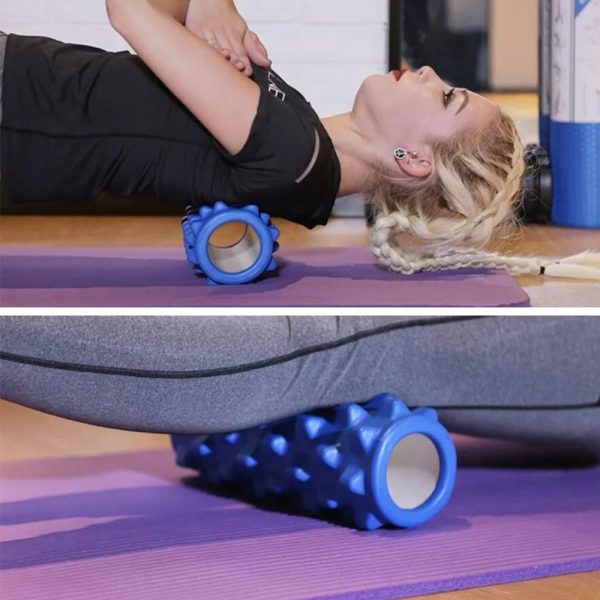Yoga Foam Roller i sort eller lilla - Sort