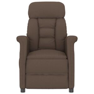 vidaXL Massagestol med pude Brun 70.5 x 96.5 x 95 cm Kunstlæder