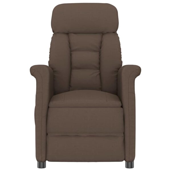 vidaXL Massagestol med pude Brun 70.5 x 96.5 x 95 cm Kunstlæder