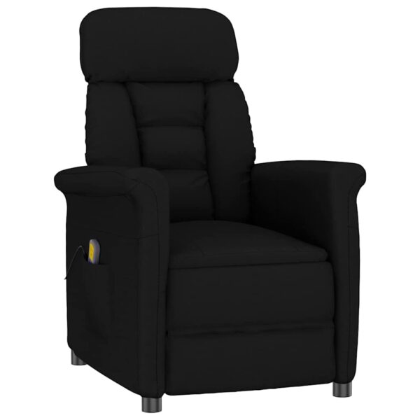 vidaXL Massagestol med pude Sort 70.5 x 96.5 x 95 cm Kunstlæder