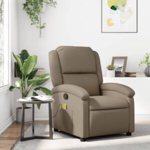 vidaXL massagestol kunstlæder cappuccino