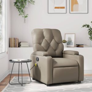vidaXL massagestol kunstlæder cappuccino