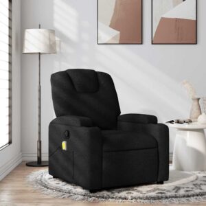 vidaXL massagestol sort stof