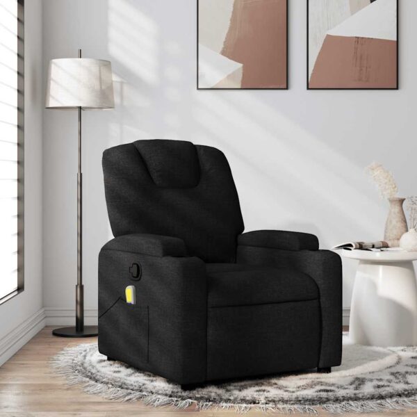 vidaXL massagestol sort stof