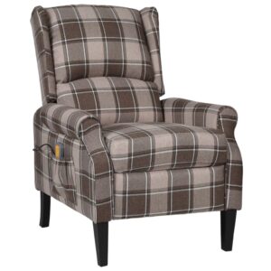 vidaXL massagestol stof beige