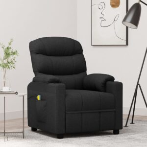 vidaXL massagestol stof sort