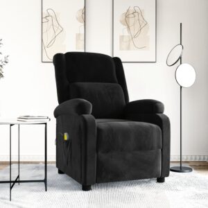vidaXL massagestol velour sort