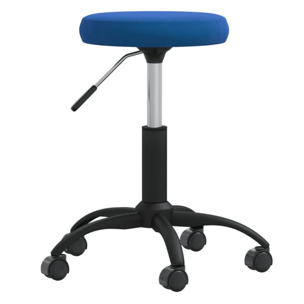 vidaXL massagetaburet fløjl blå