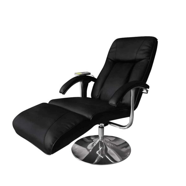 vidaXL massagestol kunstlæder sort