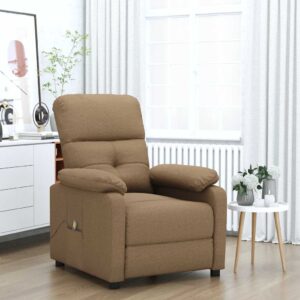 vidaXL massagestol stof brun